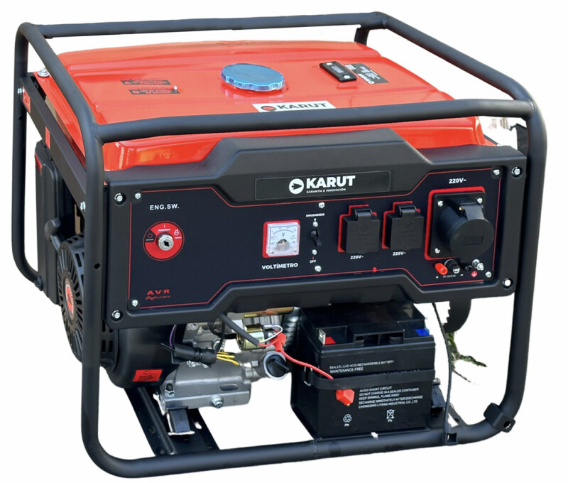 Бензиновый генератор KARUT KGEM6500E 6.0/6.5кВт (электростартер)