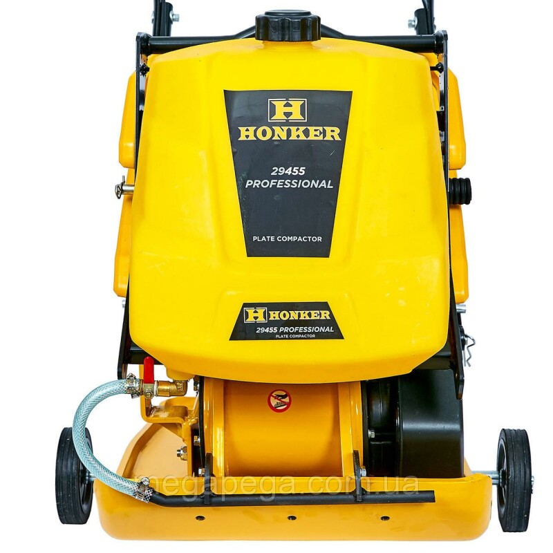 Бензиновая виброплита HONKER 29455 + 31510 с двигателем LONCIN 196 cc, 6.5HP 93кг (с баком для воды) - Зображення 2