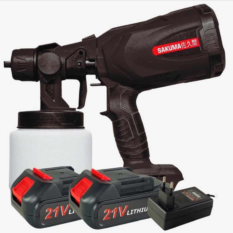Аккумуляторный краскопульт SAKUMA SSG8021-CORE SET - Зображення 2