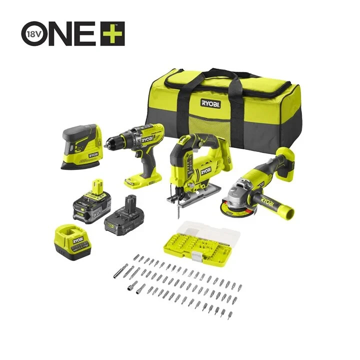 Комплект из 4 инструментов RYOBI 18 В.