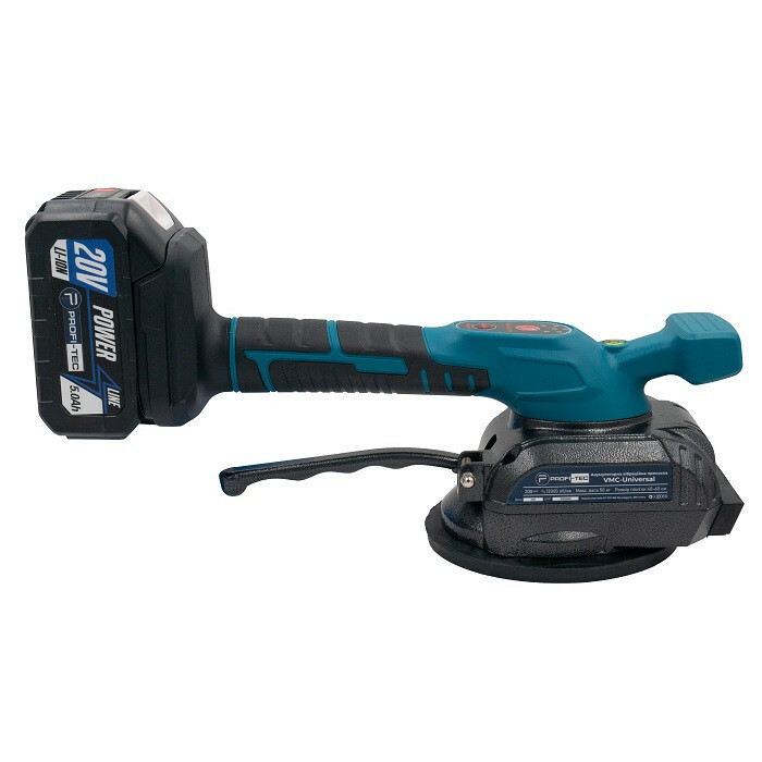 Аккумуляторная вибрационная присоска PROFI-TEC VMC-Universal SET25P POWERLine (2 х 4.0Aч, зарядное устройство) - Зображення 5