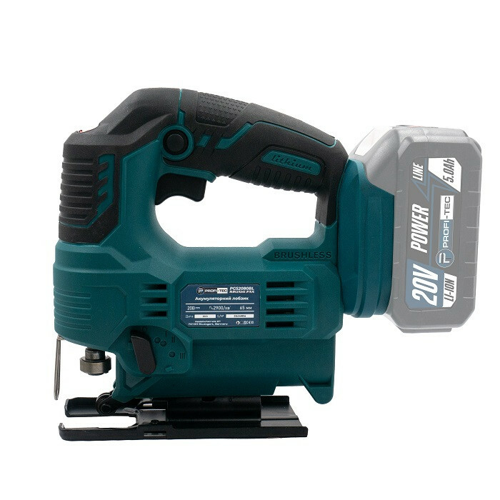 Аккумуляторный лобзик PROFI-TEC PGS2080BL POWERLine (без аккумулятора и зарядного устройства) - Зображення 2