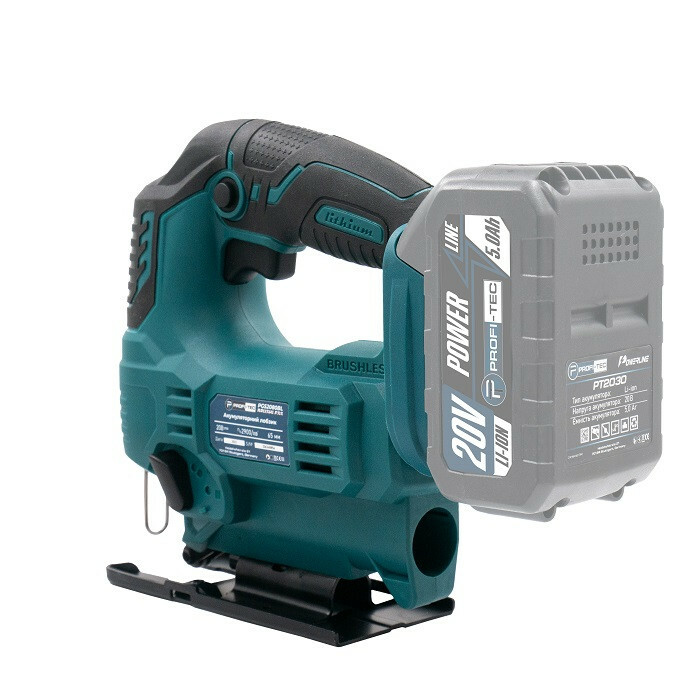 Аккумуляторный лобзик PROFI-TEC PGS2080BL POWERLine (без аккумулятора и зарядного устройства) - Зображення 3