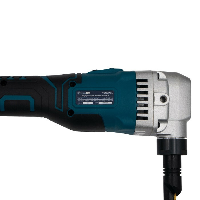 Аккумуляторные высечные ножницы PROFI-TEC PCN20BL POWERLine (без аккумулятора и зарядного устройства) - Зображення 6