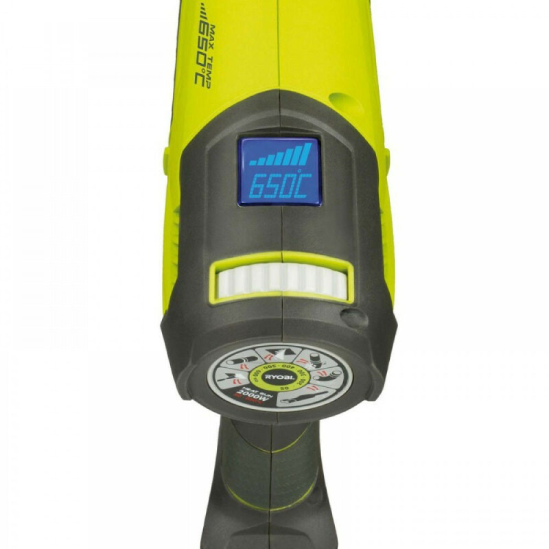 ФЕН СТРОИТЕЛЬНЫЙ RYOBI EHG2020LCD - Зображення 2