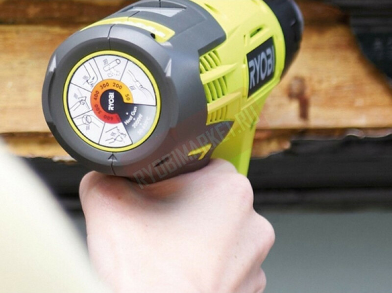ФЕН СТРОИТЕЛЬНЫЙ RYOBI EHG2020LCD - Зображення 3