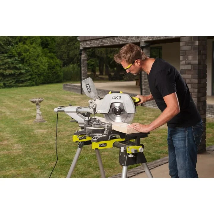 Пила торцовая с протяжкой электрическая RYOBI EMS305RG 305мм - Зображення 1