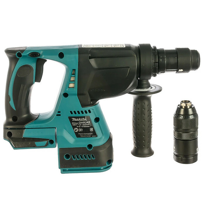 Безщеточный Аккумуляторный перфоратор Makita DHR243Z+MAKPAC - Зображення 2