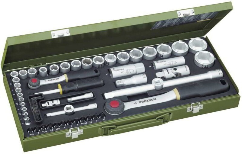 Набор из 56 позиций с трещотками на 1/4“ и 1/2“ Proxxon 23040