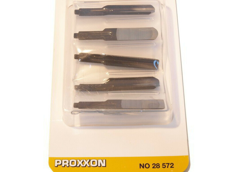 Комплект резцов из 5шт для электростамески PROXXON MSG 28572 - Зображення 2