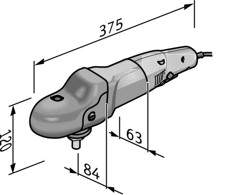Роторная полировальная машина FLEX PE 14-3 125 P-Set 1400вт - Зображення 9