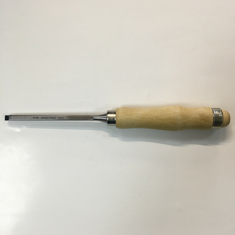 Стамеска Долото Pfeil плоское с деревянной рукоятью с кольцом, 6 mm Z 1.06 - Зображення 2