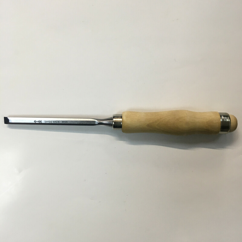 Стамеска Долото Pfeil плоское с деревянной рукоятью с кольцом, 8 mm Z 1.08 - Зображення 2