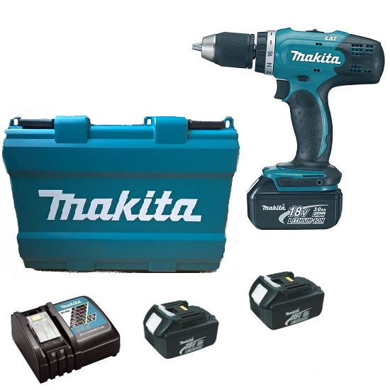 Аккумуляторная дрель-шуруповерт Makita DDF453RFE - Зображення 1