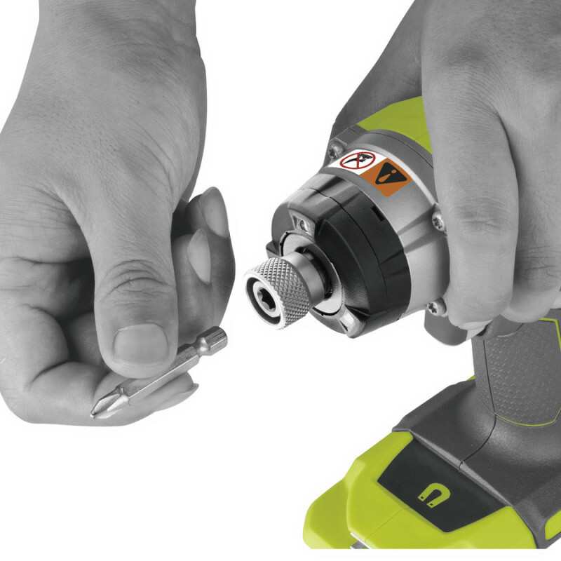 Аккумуляторный 3-скоростной шуруповерт IMPACT RYOBI R18ID3-0 ONE+ 220nm 18В - Зображення 9