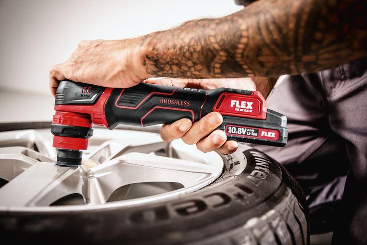 Аккумуляторная полировальная машина FLEX PXE 80 10.8-EC/2.5 Set  ротационная и эксцентриковая - Зображення 9