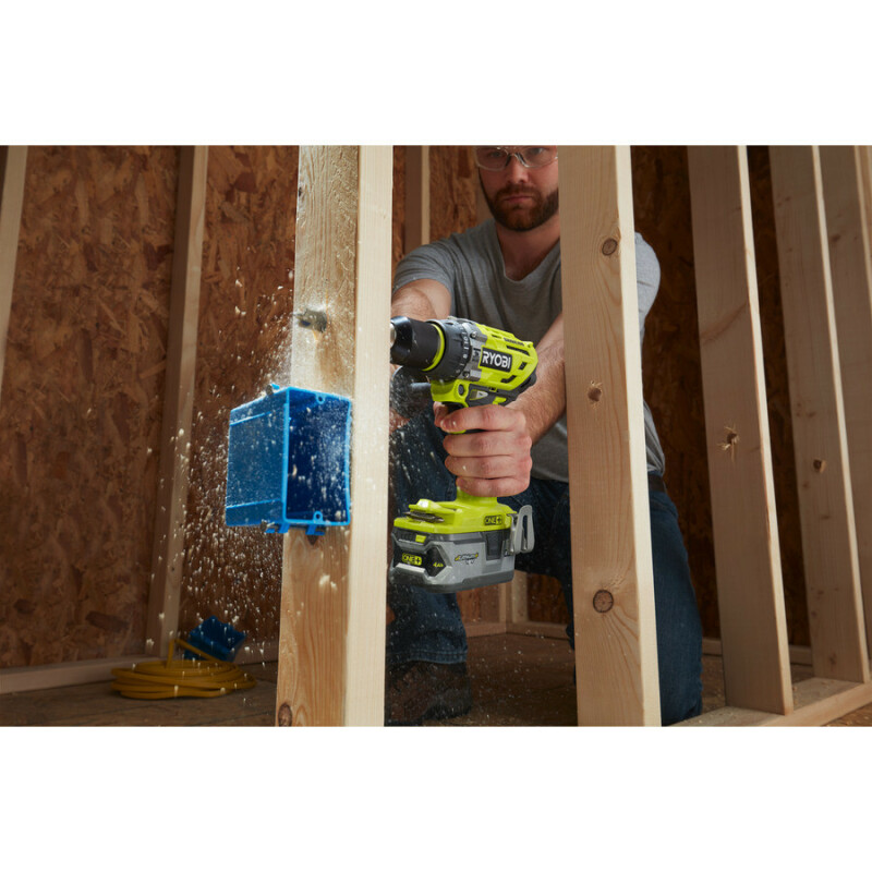 Аккумуляторная бесщеточная ударная дрель-шуруповерт RYOBI R18PD7-0 ONE+ 18V  85nm - Зображення 2