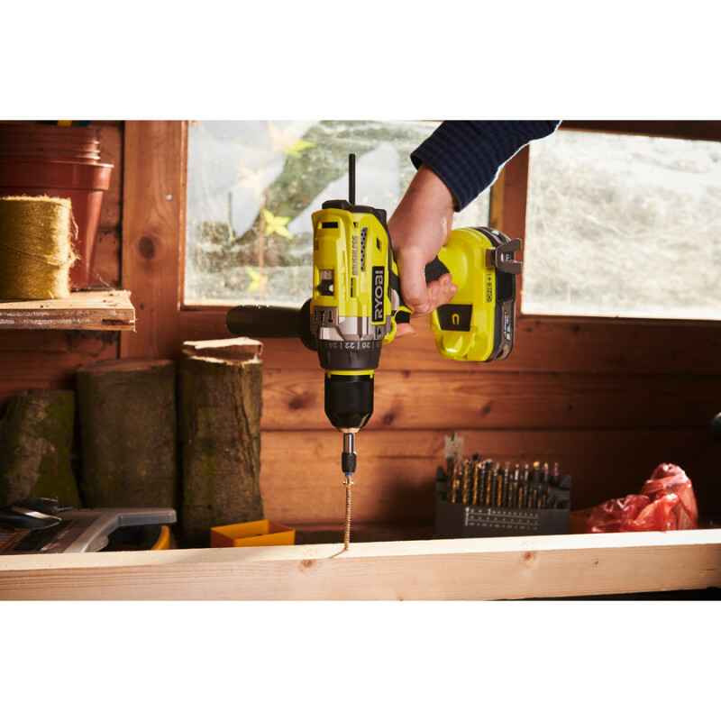 Аккумуляторная бесщеточная ударная дрель-шуруповерт RYOBI R18PD7-0 ONE+ 18V  85nm - Зображення 3