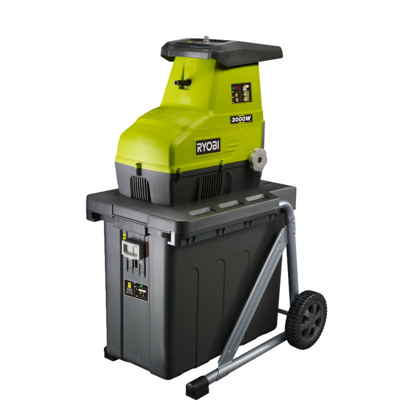Измельчитель веток садовый  RYOBI RSH3045U 3000W, максимальный диаметр 45 мм