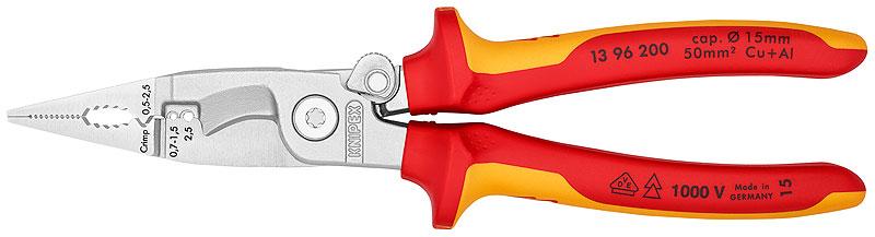 Многофункциональные клещи для электромонтажных работ KNIPEX 13 96 200
