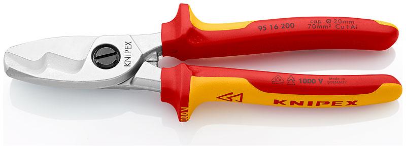 Ножницы диэлектрические для резки кабелей KNIPEX 95 16 200