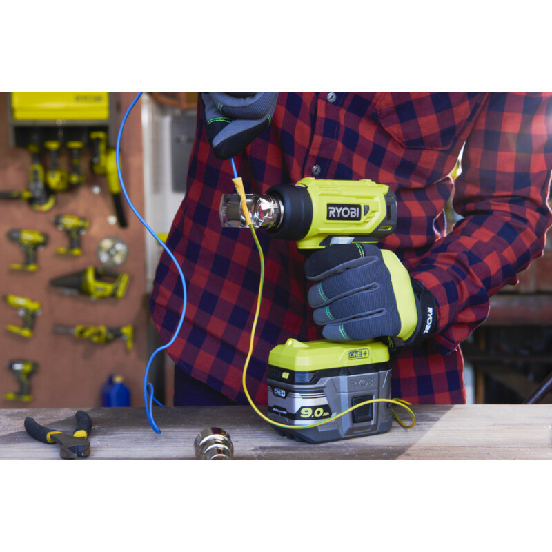 Аккумуляторный строительный фен RYOBI R18HG-0 ONE+ 18В - Зображення 3