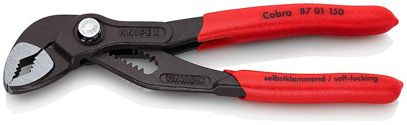 Высокотехнологичные сантехнические клещи KNIPEX 87 01 150 Cobra® - Зображення 8