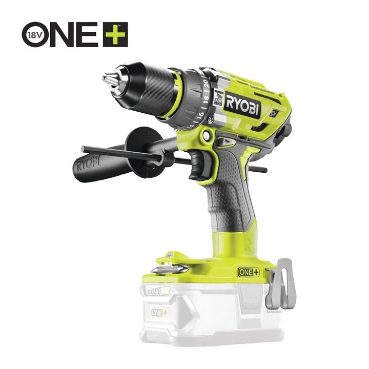 Аккумуляторная бесщеточная ударная дрель-шуруповерт RYOBI R18PD7-0 ONE+ 18V  85nm