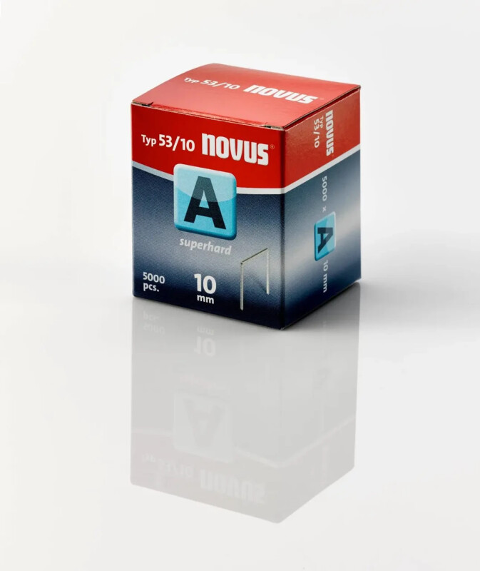 Скобы тонкие супертвердые NOVUS A53/10  5000ШТ - Зображення 2