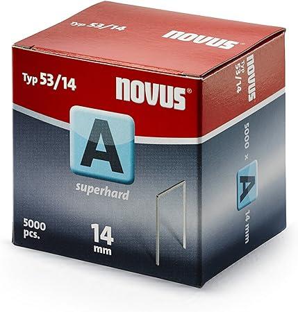 Скобы тонкие супертвердые NOVUS A53/14 5000ШТ - Зображення 1