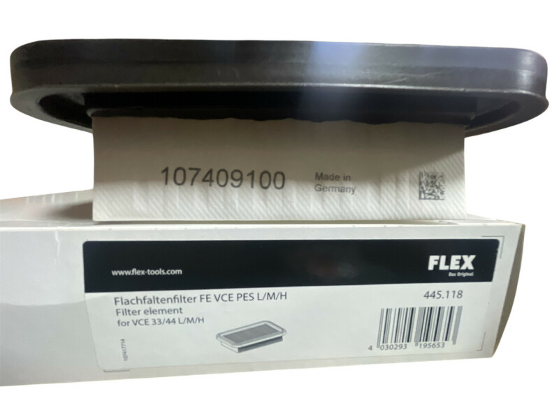ПЛОСКИЙ ОСНОВНОЙ ФИЛЬТР ДЛЯ ПЫЛЕСОСОВ FLEX VCE33-44 FE VCE PES L/M/H - Зображення 5