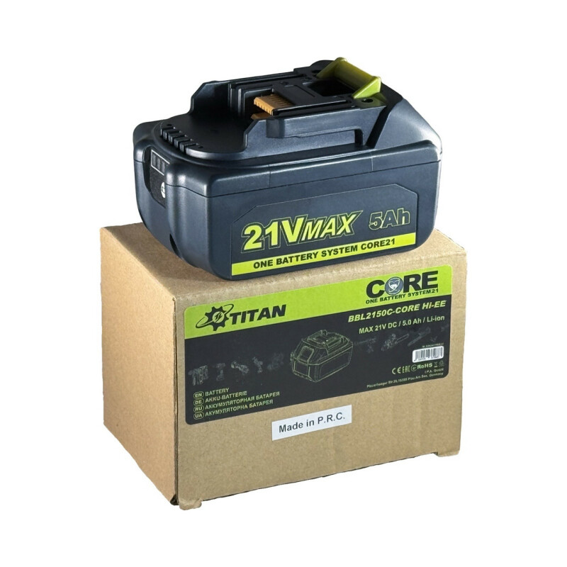 Аккумулятор TITAN BBL2150C-CORE 21V  5,0 Ач высокотоковые елементы EVE - Зображення 4