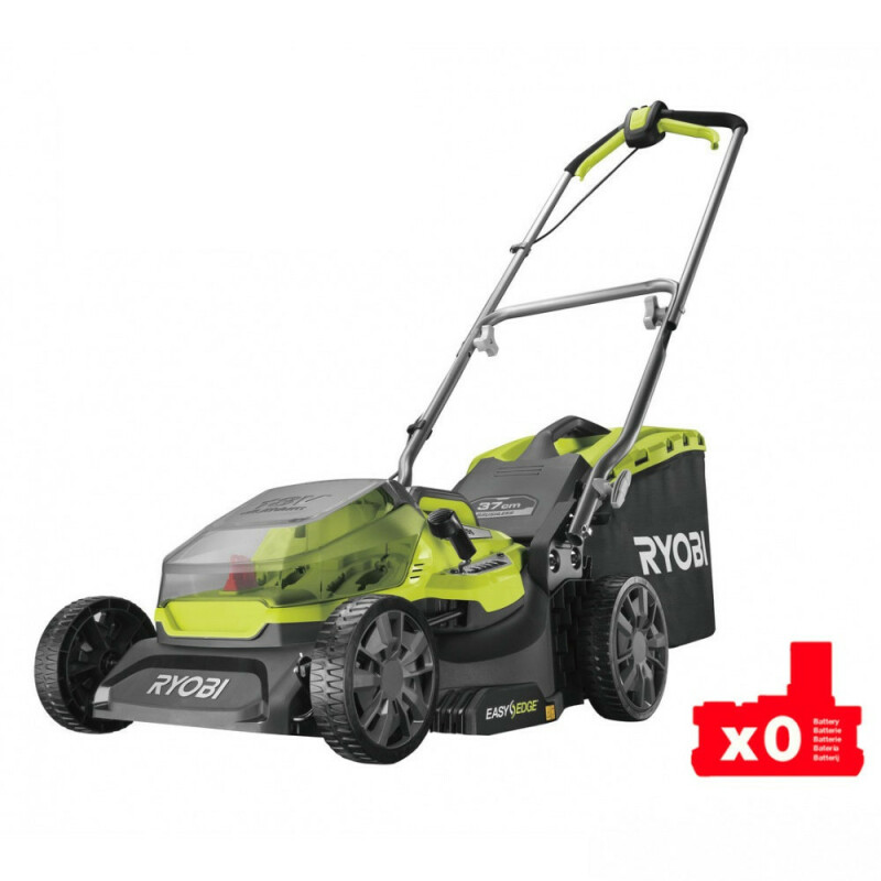 Аккумуляторная колесная газонокосилка, ширина скашивания 37см 18V RYOBI RY18LMX37A-0 ONE+ - Зображення 1