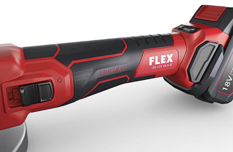 Аккумуляторная угловая шлифмашина с регулировкой оборотов  FLEX LBE 125 18.0-EC C - Зображення 1