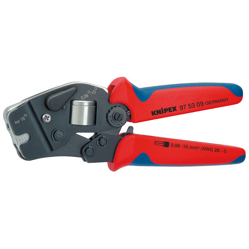 Инструмент для обжима контактных гильз с автонастройкой Knipex 97 53 09 (до 16мм2)