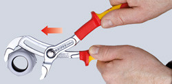 Клещи Knipex Cobra® VDE хромированные 250 мм Knipex 87 26 250 - Зображення 2