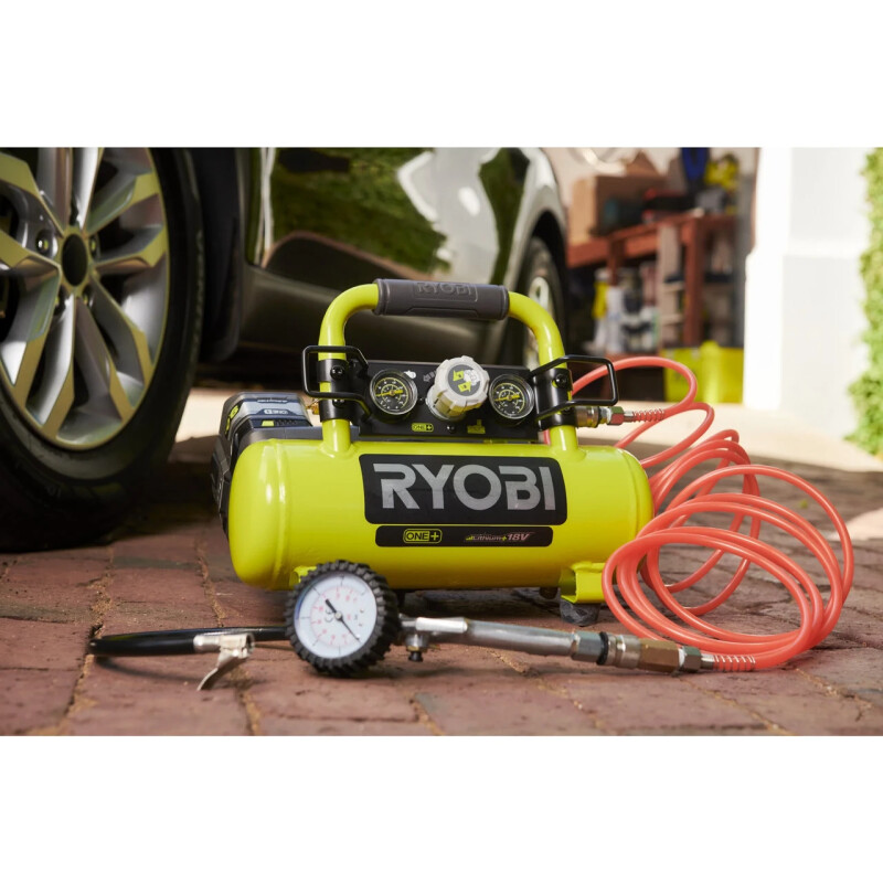 Компрессор аккумуляторный RYOBI R18AC-0 ONE+ - Зображення 4