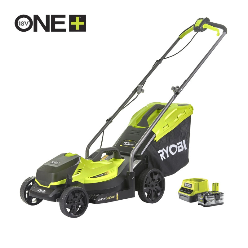 Газонокосилка аккумуляторная RYOBI RLM18X33B40 ONE+ - Зображення 1