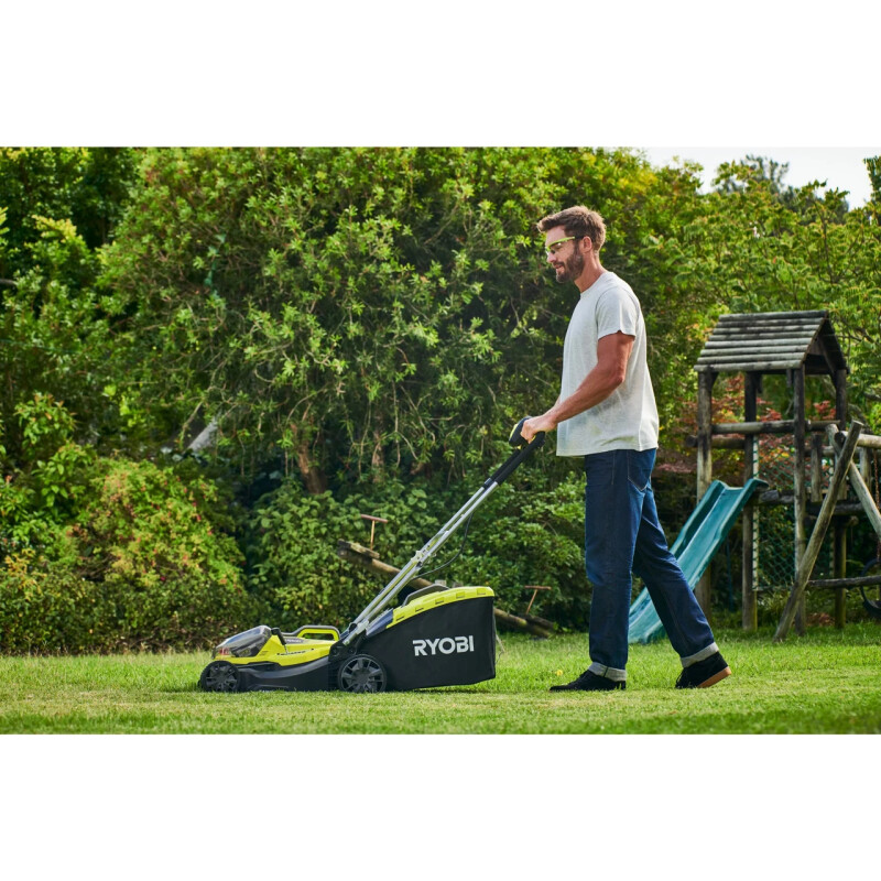 ГИБРИДНАЯ ГАЗОНОКОСИЛКА 18V RYOBI RY18LMH37A-250 ONE+ - Зображення 4