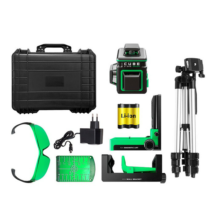 Лазерный уровень ADA CUBE 3-360 GREEN ULTIMATE EDITION А00569