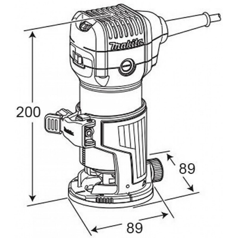 Фрезер Makita RT0700C - Зображення 3