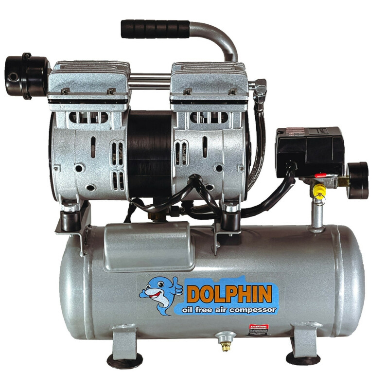 Безмасляный воздушный компрессор DOLPHIN SZW700AF008 8л 160л/мин - Зображення 1