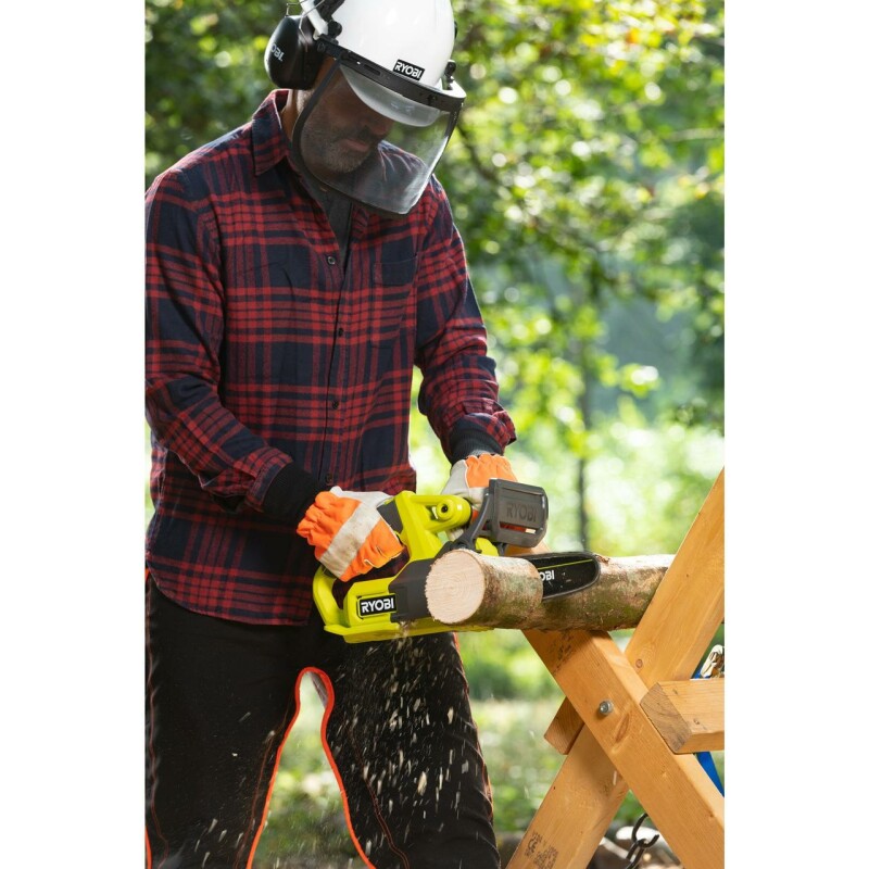 Аккумуляторная компактная цепная пила с шиной 20см RYOBI RY18CS20A-0 - Зображення 3