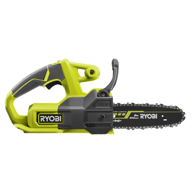 Аккумуляторная компактная цепная пила с шиной 20см RYOBI RY18CS20A-0 - Зображення 1