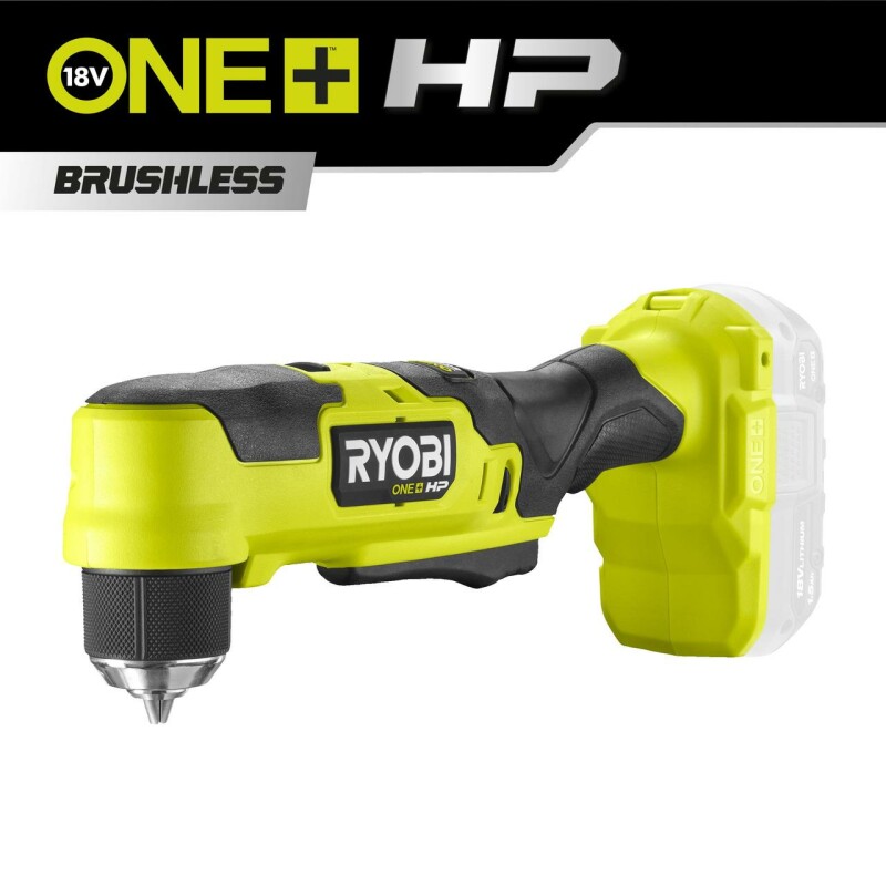 Аккумуляторная бесщеточная угловая дрель RYOBI RAD18C-0 ONE+