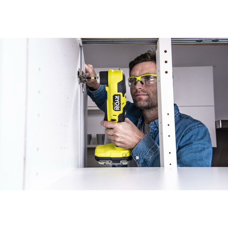 Аккумуляторная бесщеточная угловая дрель RYOBI RAD18C-0 ONE+ - Зображення 5