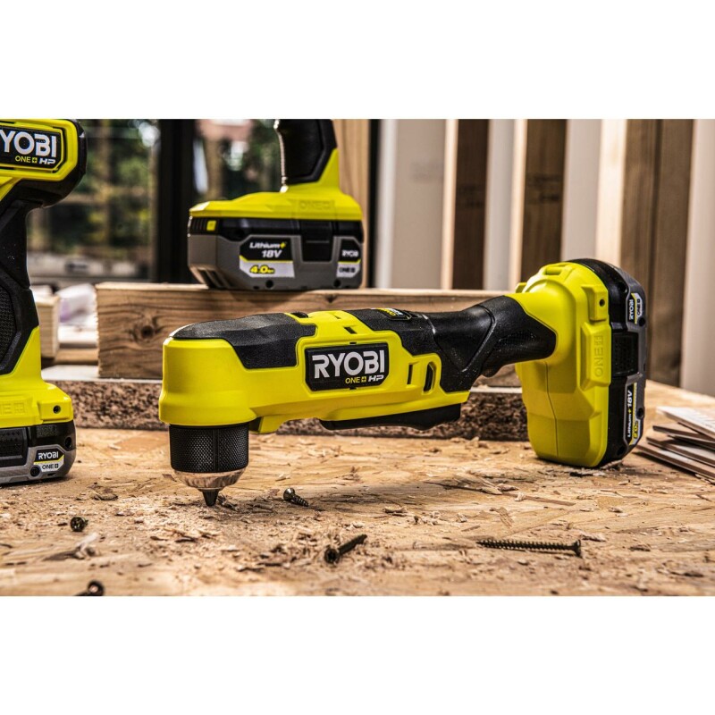 Аккумуляторная бесщеточная угловая дрель RYOBI RAD18C-0 ONE+ - Зображення 6