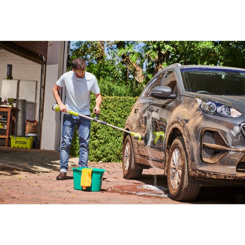 Аккумуляторная телескопическая щетка для мойки RYOBI R18TPS-0 ONE+18В - Зображення 4