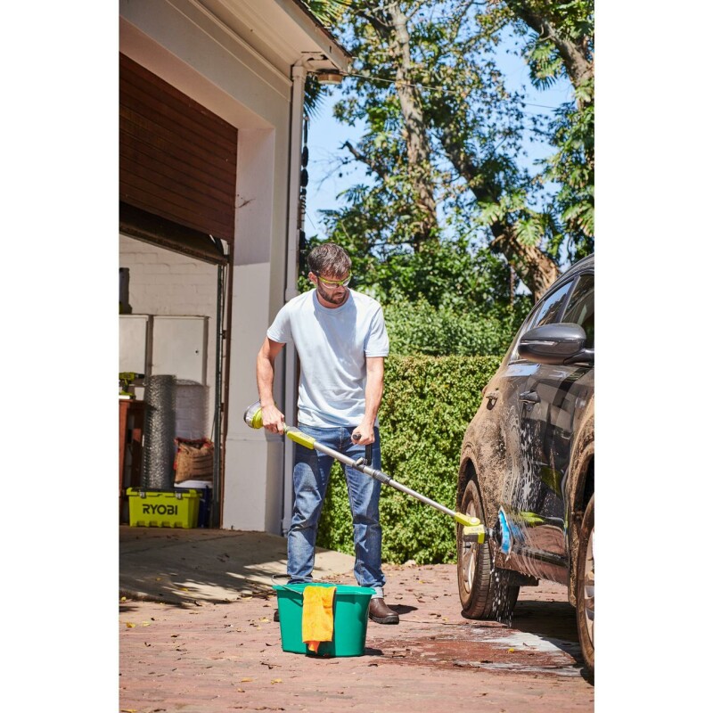 Аккумуляторная телескопическая щетка для мойки RYOBI R18TPS-0 ONE+18В - Зображення 8