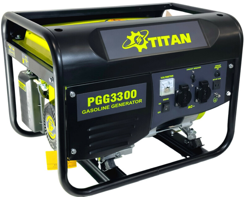 Бензиновый генератор TITAN PGG3300 (2.8-3.0 кВт, ручной стартер) - Зображення 4